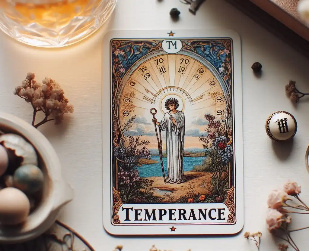 Temperance tarot card